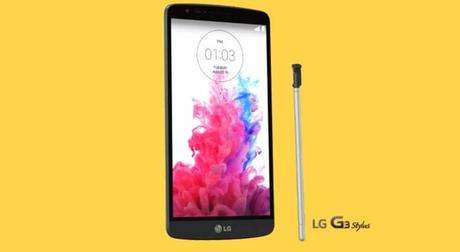 LG G3 with a stylus