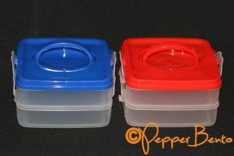 Keep Fresh 2 Tier Clip-Lock Lunch Box Blue & Red