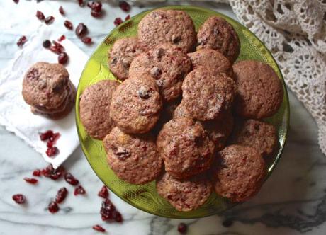 Double Cranberry Chocolate Chip Cookies