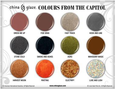 The Hunger Games Nail Polish Line: China Glaze Colours From The Capitol!