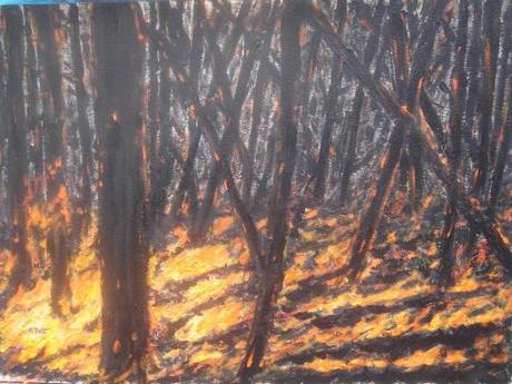 antonio basso, yasoypintor / painting fire / figurative art
