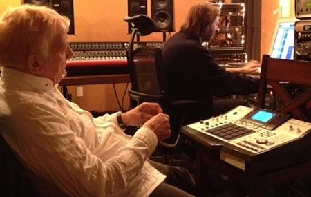 John Cale and Dustin Boyer working on the new album