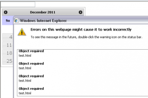JQuery DatePicker JavaScript Error JQuery DatePicker JavaScript Error