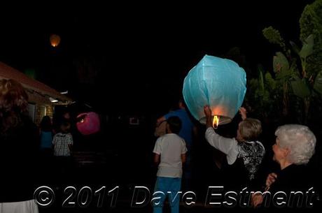 New Year sky lantern celebrations