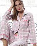 Plush Pink Flannel Pyjamas