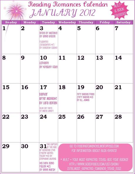 RR’s Book Release Calendar