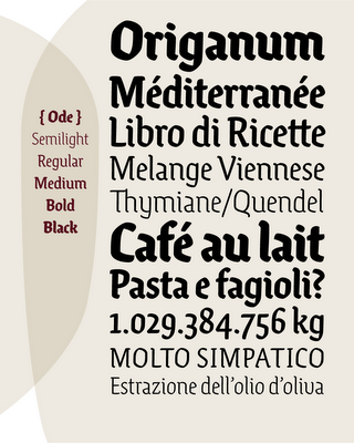 Latest favourite font: Ode