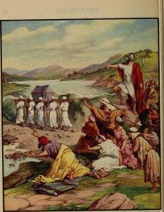 Joshua and Israel Crossing Jordan river