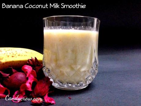 banana coconut milk shake