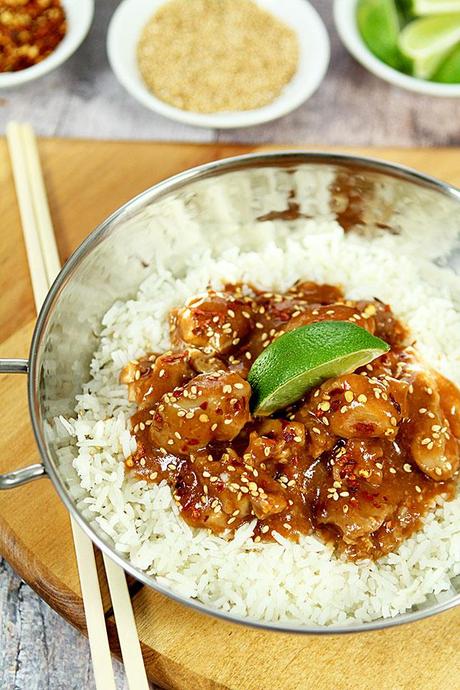 Honey Sriracha Chicken with Lime Honey Sriracha Chicken with Lime