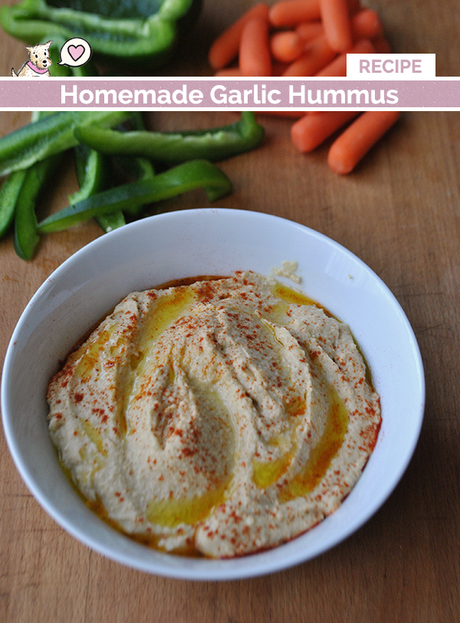 homemade garlic hummus recipe