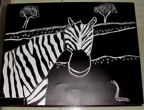 SCRATCH BOARD ART: Perfect for Black and White Animals and Other Subjects Too