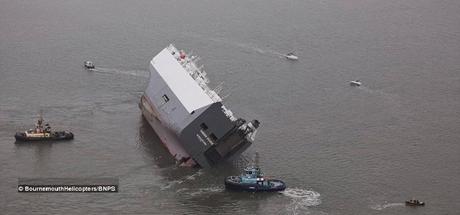 Car carrier with costly cars on boards itnentionally ran aground !! MV Hoegh Osaka