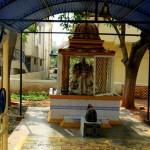 The small Ganesha temple at the entrance of the school