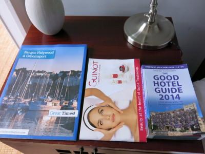 Staying at Cairn Bay Lodge, Bangor, Northern Ireland Tourist information in the room.
