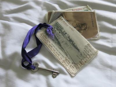 Staying at Cairn Bay Lodge, Bangor, Northern Ireland The keys for our room.