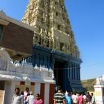 At the entrance of Simhachalam temple - no photos allowed inside