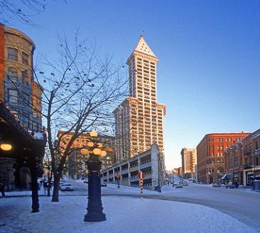 Pioneer Square in winter