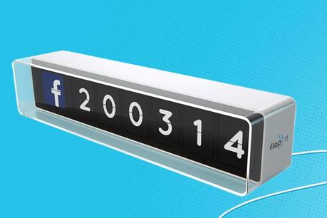 CES 2015 – FlapIt Analog Social Stats Counter CES 2015 - FlapIt Analog Social Stats Counter