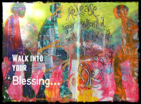 Video - Art Journal Process - Walking into your blessings