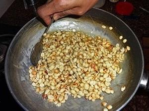 homemade peanut chikki