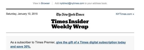 Latest curated edition from NYT adds to lean back tempo