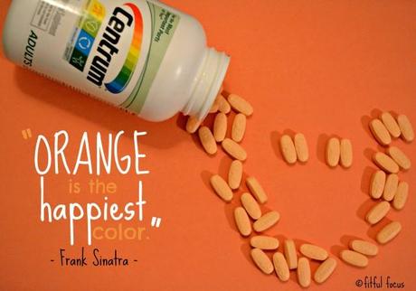 Orange is the happiest color via Fitful Focus #multivitamin #healthy #orange