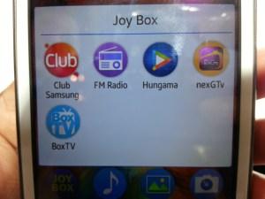 Joy Box entertainment package in Samsung Z1