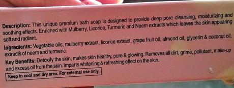 Eeshha Herbal Whitening Natural Bathing Bar With Mulberry and Licorice Review