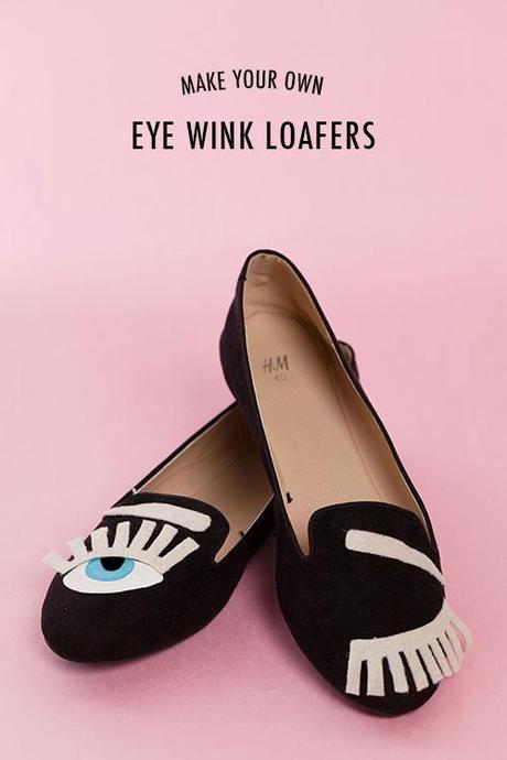 DIY eye wink loafer
