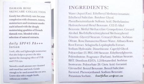 Review: Crabtree & Evelyn Damask Rose Daily SPF45 Lotion Crabtree Evelyn Damask Rose Daily SPF45 Lotion (1)