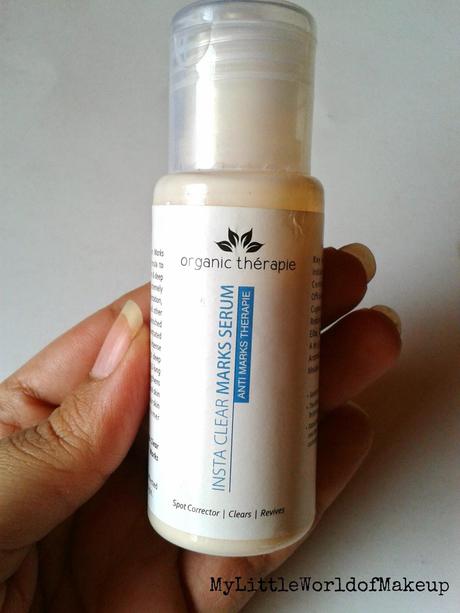 Organic Therapie Insta Clear Marks Serum Review Organic Therapie Insta Clear Marks Serum Review