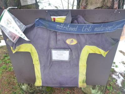 Visiting the Joey Dunlop Memorial in Tallinn, Estonia P1280443