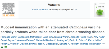 First Partially Successful Vaccine Developed Against Prion Disease in Deer