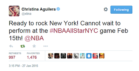 Christina Aguilera Set To Perform at NBA All-Star Game… Christina Aguilera Set To Perform at NBA All-Star Game…