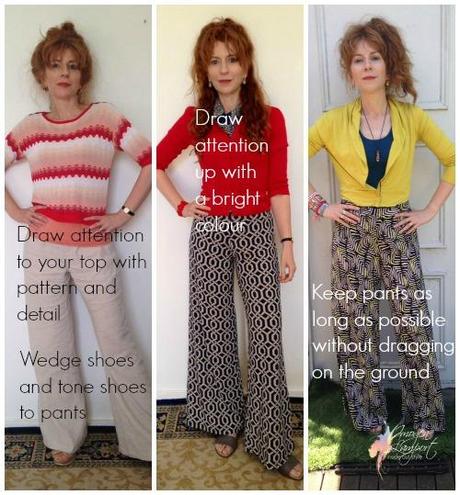 How to Wear Palazzo Pants When You Are an A or X Shape or are Petite