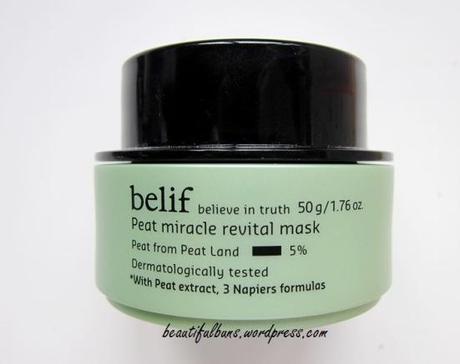 Belif Peat Miracle Revital Mask (1)