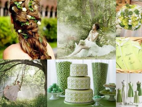 St Patrick day wedding collage
