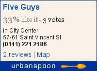 Food Review: Five Guys, 57- 61 St. Vincent Street, Glasgow Food Review: Five Guys, 57- 61 St. Vincent Street, Glasgow