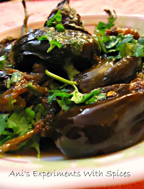 Chatpata Baigan (Spicy Eggplants/Brinjals/Aubergines)