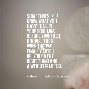 Soul searching…