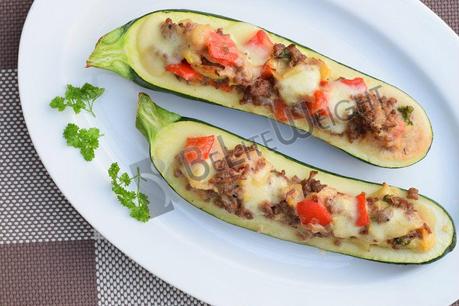 Get on Board with Skinny Sausage Zucchini Boats