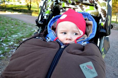 A chilly week in Wales Cosy baby in his cosy toes