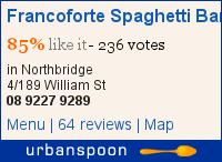 New Perth bars & restaurants round up Francoforte Spaghetti Bar on Urbanspoon