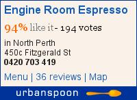New Perth bars & restaurants round up Engine Room Espresso on Urbanspoon