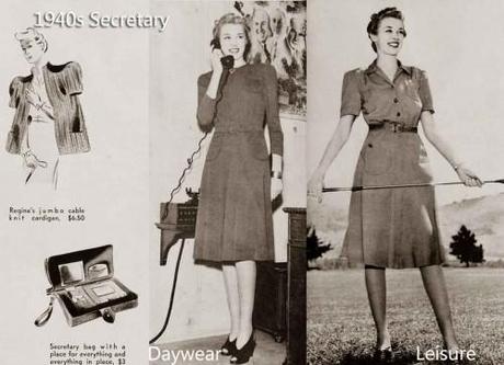 1940s Fashion – White Collar Girls 1940s Fashion – White Collar Girls