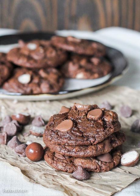 Chocolate Malt Ball Cookies Chocolate Malt Ball Cookies