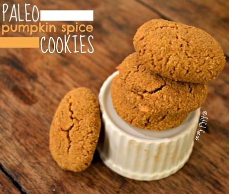 Paleo Pumpkin Spice Cookies {gluten free, vegan option} Paleo Pumpkin Spice Cookie via Fitful Focus #paleo #glutenfree #pumpkin #cookies #recipe
