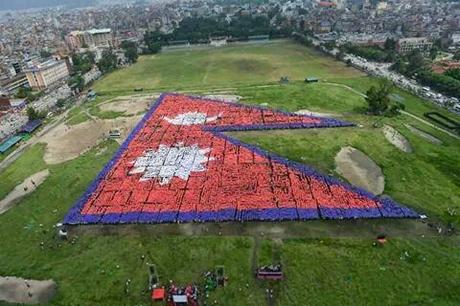 M and his friends took part in winning the world record for the largest human flag last summer!