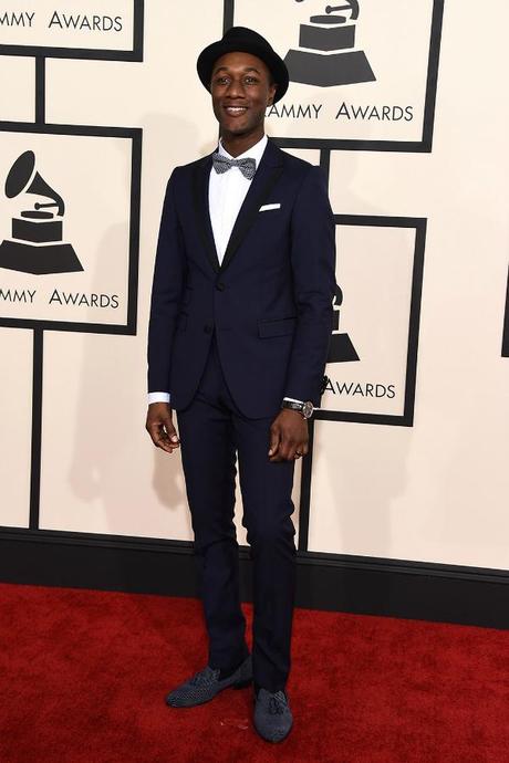 Here come the guys… Grammy Awards 2015 best dressed men! Aloe_Blacc_0